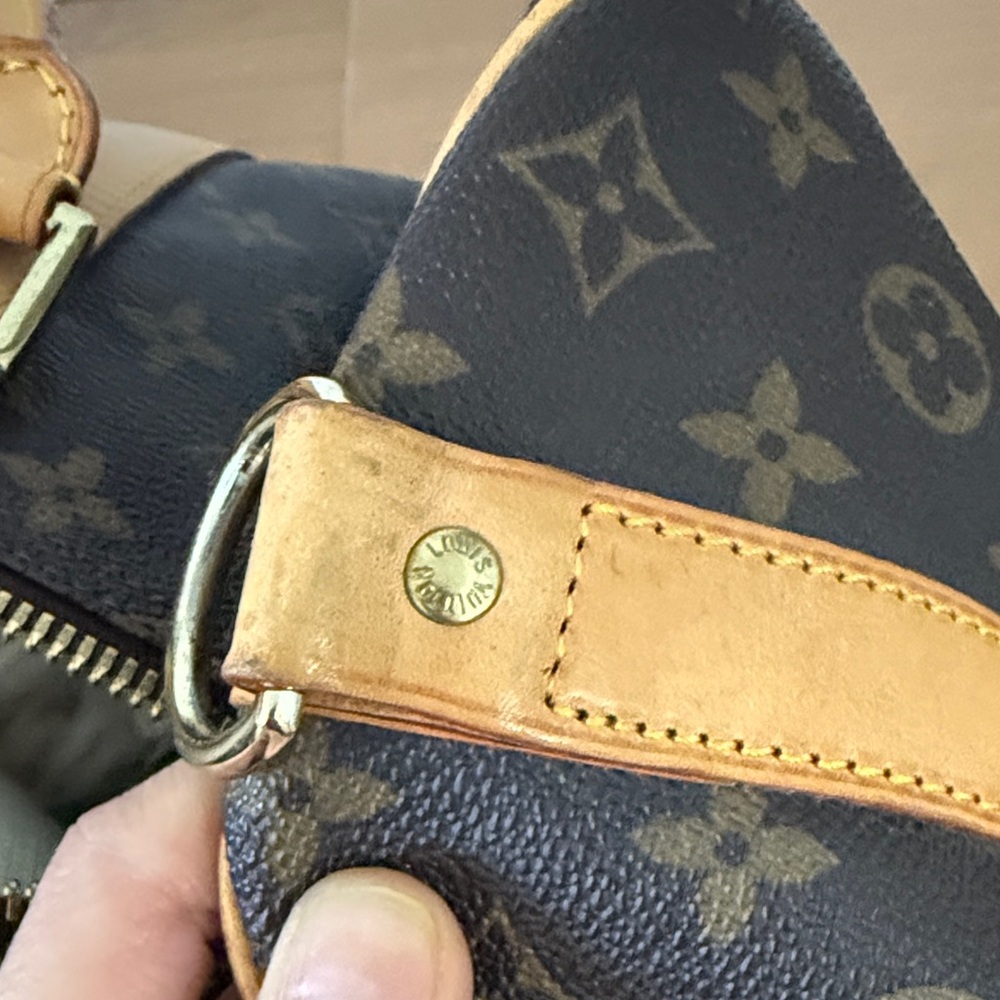 55 Keepall Monogram Canvas Duffel Bag in Brown and Tan - Picture 6 of 7